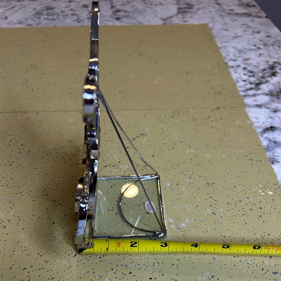 Leaded Stain Glass Bunny Rabbit with Carrot Votive Tea Light Candle Holder - Picture 5 of 9